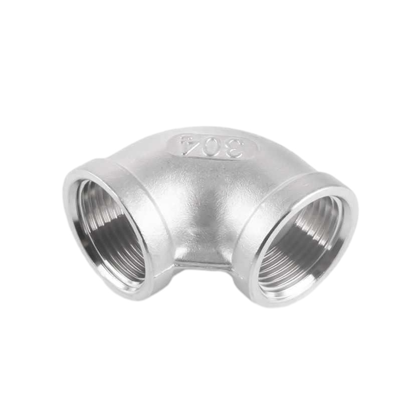 150# SS Pipe Connector gängad passande gata 90 ° grads armbåge